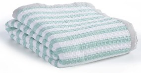 Παιδική Κουβέρτα Happy Stripe Mint 160x240 - Nef-Nef Homeware