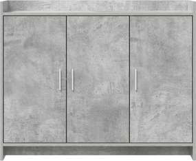 vidaXL Πλαϊνό γραφείο Γκρι Σκυροδέματος 98,5 x 33 x 80 εκ