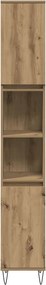 vidaXL Ντουλάπι μπάνιου Δρυς τεχνίτης 30x30x190 cm Κατασκευασμένο ξύλο