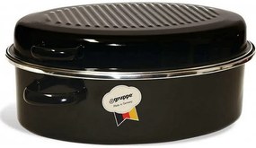 Gruppe Γάστρα Γερμανίας Οβάλ Εμαγιέ 42cm Antic Μαύρη 5206684004159