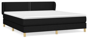 ΚΡΕΒΑΤΙ BOXSPRING ΜΕ ΣΤΡΩΜΑ ΜΑΥΡΟ 160X200 ΕΚ. ΥΦΑΣΜΑΤΙΝΟ 3126735