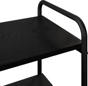 vidaXL Τραπέζι κονσόλας Μαύρη Δρυς 80 x 35 x 75 cm Επεξεργασμένο Ξύλο