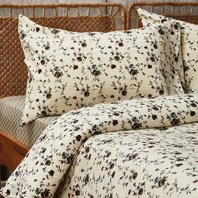 Φανελένια Σεντόνια Ημίδιπλα (Σετ) Whitegg Φαν59 Καφέ,Εκρού