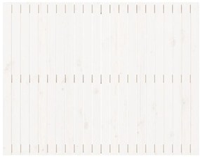 vidaXL Κεφαλάρι Τοίχου Λευκό 140x3x110 εκ. από Μασίφ Ξύλο Πεύκου