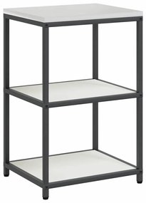 vidaXL Σετ Αποθήκευσης Κουζίνας 3 pcs Λευκό Ψυχρής έλασης χάλυβας