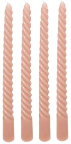 Κεριά Για Κηροπήγιο 25εκ. (Σετ 4τμχ) A-S Hugo Twist Pink 207036G