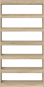 vidaXL Βιβλιοθήκη Δρύς Sonoma 100 x 30 x 198 εκ. Επεξεργασμένο ξύλο