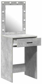 vidaXL Κομοδίνο Γκρι σκυροδέματος 50 x 41 x 135 εκ Επεξεργασμένο ξύλο