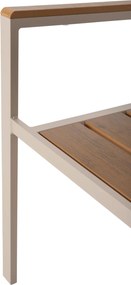 ΠΟΛΥΘΡΟΝΑ ΑΛΟΥΜΙΝΙΟΥ SAGA HM5981.04 ΣΑΜΠΑΝΙ-POLYWOOD ΣΕ ΦΥΣΙΚΟ 55x55x86Υεκ.