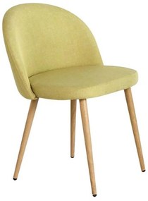 Καρέκλα Bella ΕΜ762,2 Lime 54x56x77cm Σετ 4τμχ Metal, Fabric