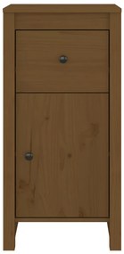 vidaXL Συρταριέρες 2 τεμ. Καφέ Μελί 40x35x80 εκ. από Μασίφ Ξύλο Πεύκου