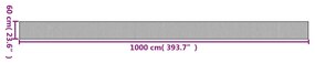 ΧΑΛΙ ΟΡΘΟΓΩΝΙΟ ΓΚΡΙ 60 X 1000 ΕΚ. ΜΠΑΜΠΟΥ 376862