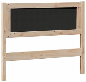 vidaXL Κεφαλάρι Άλλο Καφέ και ταμπά 100 cm Μασίφ ξύλο πεύκου