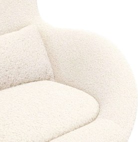 vidaXL Κάθισμα-αυγό Κρεμ 63 x 73 x 90 εκ ύφασμα