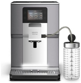 Krups EA875E10 ESP Intuition Preference+ Αυτόματη Μηχανή Espresso 1450W Πίεσης 15bar για Cappuccino με Μύλο Άλεσης Ασημί