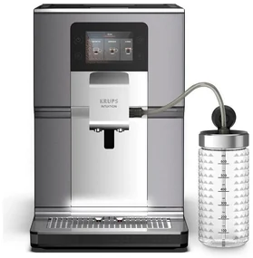 Krups EA875E10 ESP Intuition Preference+ Αυτόματη Μηχανή Espresso 1450W Πίεσης 15bar για Cappuccino με Μύλο Άλεσης Ασημί