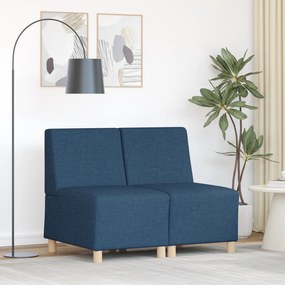 vidaXL Καθίσμα Σαλονιού 2 pcs Μπλε 55 x 74 x 82 εκ. ύφασμα