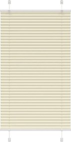 vidaXL Πλισέ περσίδα Κρέμα 70x100 cm Πλάτος υφάσματος 69,4 cm