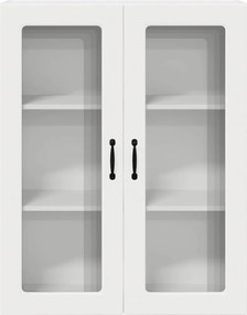 vidaXL Ραφιέρα τοίχου PORTO Λευκό 80 x 31 x 100 cm Επεξεργασμένο Ξύλο