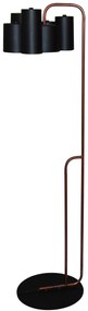 HL-3566-1F BRODY BLACK &amp; OLD COPPER FLOOR LAMP