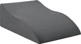 vidaXL Μαξιλάρι Ποδιών Γκρι 68 x 41 x 21 εκ PU Αφρός