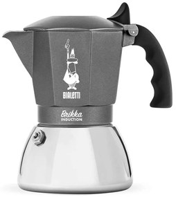 Καφετιέρα Espresso Brikka Induction 209.0007317 160ml Inox-Grey Bialetti Ατσάλι, Αλουμίνιο