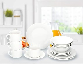 ΠΙΆΤΑ - ΣΕΤ ΔΕΊΠΝΟΥ/ΚΑΦΈ BREAKFAST SET ALPINA 16PCS WHITE SW CB D20
