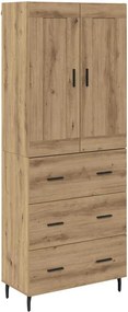 vidaXL Highboard 2 τμχ. Artisan Oak 69,5 x 34 x 180 εκ.