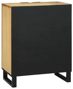 vidaXL Πλαϊνό γραφείο Καφέ 60 x 33.5 x 75 εκ. Μασίφ ξύλο μάνγκο