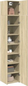 vidaXL Ντουλάπι Αποθήκευσης Στενό Δρυς 40x42,5x225 εκ. Επεξεργ. Ξύλο