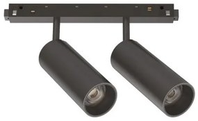 Σποτ Φωτιστικό Ράγας DALI 2xLED 24W IP20 4000K Μαύρο Ego 321899 Ideal Lux-321899-Μαύρο 321899