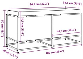 ΖΑΡΝΤΙΝΙΕΡΑ 100X40X50 ΕΚ. ΑΠΟ ΕΜΠΟΤΙΣΜΕΝΟ ΞΥΛΟ ΠΕΥΚΟΥ 847037