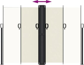 vidaXL Σκίαστρο Πλαϊνό Συρόμενο Κρεμ 180 x 600 εκ.