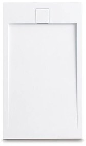 Ντουζιέρα ορθογώνια υψηλής αντοχής ROCCIA Bianco KARAG 170x70x2,5cm