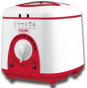 Φριτέζα Πολυμάγειρας με Αποσπώμενο Κάδο 1lt 850-950W Hoomei HM-5332 Κόκκινη