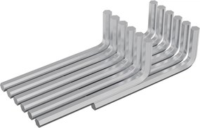 vidaXL Εξαγωνικό Κλειδί 1800 pcs Ασημί 32 x 86 χιλ. Ατσάλι