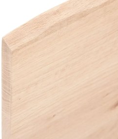 vidaXL Ράφι Τοίχου 40 x 20 x 2 εκ. από Ακατέργαστο Μασίφ Ξύλο Δρυός