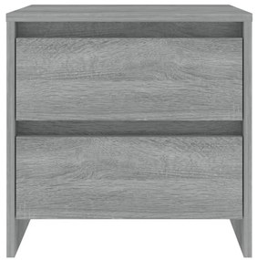 vidaXL Κομοδίνα 2 τεμ. Γκρι Sonoma 45 x 34,5 x 44,5 εκ. Μοριοσανίδα