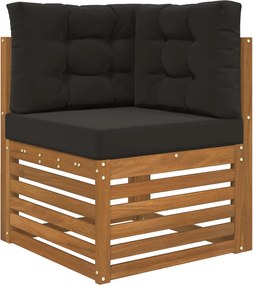 vidaXL Μαξιλάρι Καναπέ Εξωτερικού Χώρου 3 pcs Μαύρο Πολυεστέρας