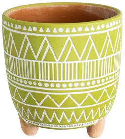 Κασπώ Kenya 20507 Φ16x16cm Green-White GloboStar Ceramic
