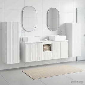 vidaXL Σετ Επίπλων Μπάνιου 5 τμχ. Λευκό 33 x 34,5 x 100 εκ