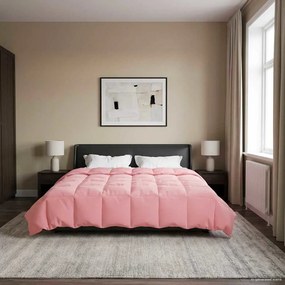 vidaXL Χειμερινό Παπλωματοθήκη 200 x 220 cm Χειμώνας Ροζ Αναπνεύσιμο