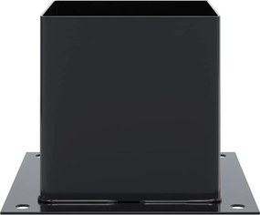 vidaXL Βάσεις στύλων τετράγωνες 12 τεμάχια Χάλυβας με επικάλυψη σκόνης