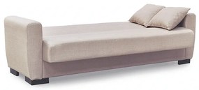 ANIMA LIGHT BROWN ΥΦΑΣΜΑ 3ΘΕΣΙΟΣ ΚΑΝΑΠΕΣ/ΚΡΕΒΑΤΙ ΜΕ ΑΠΟΘ.ΧΩΡΟ