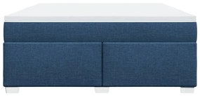 ΚΡΕΒΑΤΙ BOXSPRING ΜΕ ΣΤΡΩΜΑ ΜΠΛΕ 180X200 ΕΚ. ΥΦΑΣΜΑΤΙΝΟ 3285157