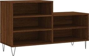 vidaXL Παπουτσοθήκη Καφέ Δρυς 102x36x60 εκ. από Επεξεργασμένο Ξύλο