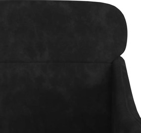 vidaXL Πολυθρόνα Μαύρη 63 x 76x 80 εκ. Βελούδινη