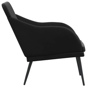 vidaXL Πάγκος Μαύρος 110x76x80 εκ. Βελούδινος