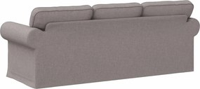 vidaXL Καναπές Taupe 215 x 82 x 80 εκ ύφασμα