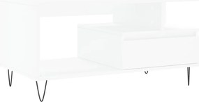 vidaXL Τραπεζάκι Σαλονιού Λευκό 90 x 49 x45 εκ. από Επεξεργασμένο Ξύλο